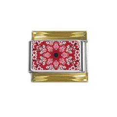 Traditional Cherry Blossom  Gold Trim Italian Charm (9mm) by Kiyoshi88