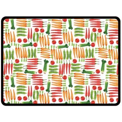 Vegetables Two Sides Fleece Blanket (large) by SychEva