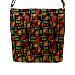 Vegetable Flap Closure Messenger Bag (l) by SychEva