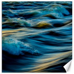Waves Wave Water Blue Sea Ocean Abstract Canvas 12  X 12 