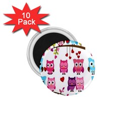 Owl Pattern 1 75  Magnets (10 Pack) 