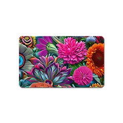 Flowers Nature Spring Blossom Flora Petals Art Magnet (name Card)