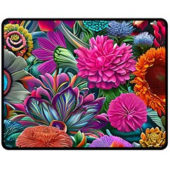 Flowers Nature Spring Blossom Flora Petals Art Fleece Blanket (medium) by Ravend