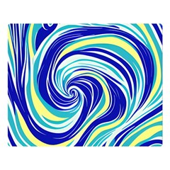 Pattern Design Swirl Watercolor Art Two Sides Premium Plush Fleece Blanket (large)