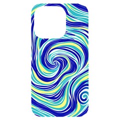 Pattern Design Swirl Watercolor Art Iphone 14 Pro Black Uv Print Case by Ravend