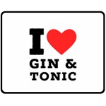 I love gin and tonic Fleece Blanket (Medium) 60 x50  Blanket Front