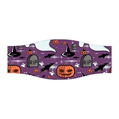 Pumpkin Ghost Witch Hat Halloween Sketch Holiday Stretchable Headband by Ravend