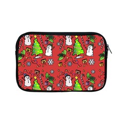 Santa Snowman Gift Holiday Christmas Cartoon Apple Macbook Pro 13  Zipper Case by Ravend