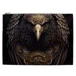 Eagle Ornate Pattern Feather Texture Cosmetic Bag (XXL) Front