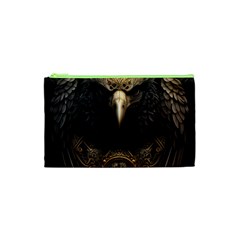 Eagle Ornate Pattern Feather Texture Cosmetic Bag (xs) by Ravend