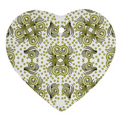 Background Pattern Texture Design Wallpaper Heart Ornament (two Sides)