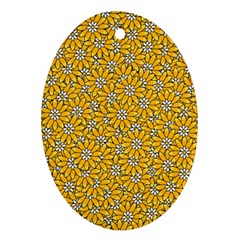 Flowers Bloom Art Colorful Artwork Design Pattern Ornament (oval)