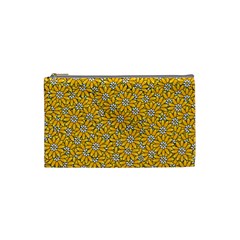 Flowers Bloom Art Colorful Artwork Design Pattern Cosmetic Bag (small)