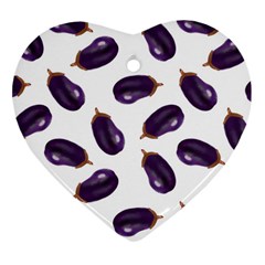 Eggplant Ornament (heart) by SychEva