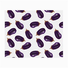 Eggplant Small Glasses Cloth (2 Sides) by SychEva