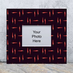 Hot Peppers White Wall Photo Frame 5  X 7  by SychEva