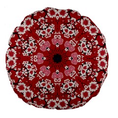 Traditional Cherry Blossom  Large 18  Premium Flano Round Cushions by Kiyoshi88