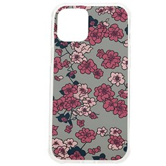 Traditional Cherry Blossom On A Gray Background Iphone 12 Pro Max Tpu Uv Print Case by Kiyoshi88