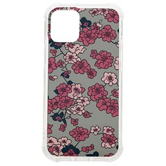 Traditional Cherry Blossom On A Gray Background Iphone 12 Mini Tpu Uv Print Case	 by Kiyoshi88