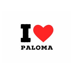 I Love Paloma Two Sides Premium Plush Fleece Blanket (extra Small)