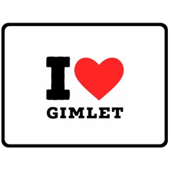 I Love Gimlet Two Sides Fleece Blanket (large) by ilovewhateva