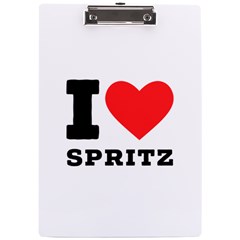 I Love Spritz A4 Acrylic Clipboard by ilovewhateva