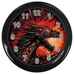Dragon Wall Clock (black)
