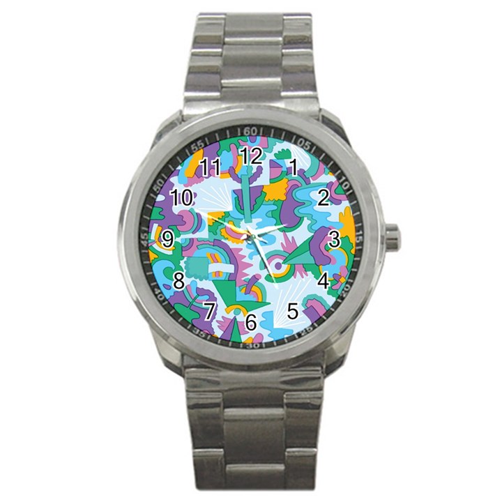 Pattern Hotdogtrap Sport Metal Watch