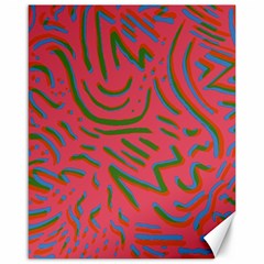 Pattern Saying Wavy Canvas 16  X 20 