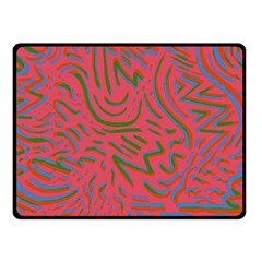 Pattern Saying Wavy Two Sides Fleece Blanket (small)