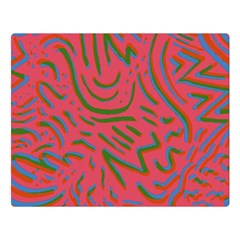 Pattern Saying Wavy Premium Plush Fleece Blanket (large) by Salman4z