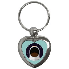 Astronaut Space Astronomy Universe Key Chain (heart) by Salman4z