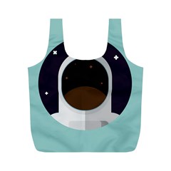 Astronaut Space Astronomy Universe Full Print Recycle Bag (m) by Salman4z