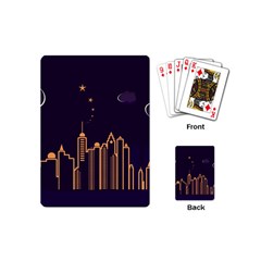 Skyscraper Town Urban Towers Playing Cards Single Design (mini) by Salman4z