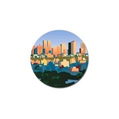 City Buildings Urban Dawn Golf Ball Marker (10 Pack) by Salman4z