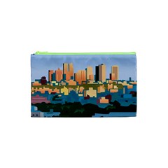 City Buildings Urban Dawn Cosmetic Bag (xs) by Salman4z