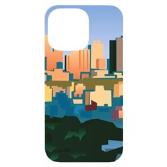 City Buildings Urban Dawn Iphone 14 Pro Max Black Uv Print Case by Salman4z