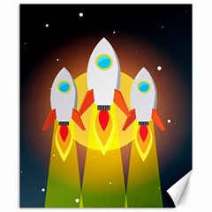 Rocket Take Off Missiles Cosmos Canvas 20  X 24  by Salman4z