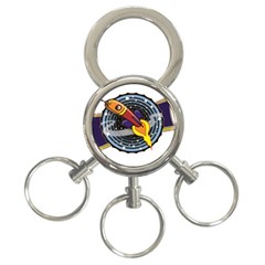 Rocket Space Clipart Illustrator 3-ring Key Chain by Salman4z