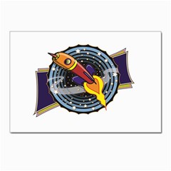 Rocket Space Clipart Illustrator Postcards 5  X 7  (pkg Of 10) by Salman4z