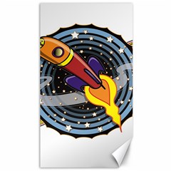 Rocket Space Clipart Illustrator Canvas 40  X 72 