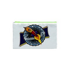 Rocket Space Clipart Illustrator Cosmetic Bag (xs)