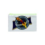 Rocket Space Clipart Illustrator Cosmetic Bag (XS) Front