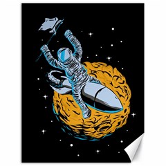 Astronaut Planet Space Science Canvas 18  X 24  by Salman4z