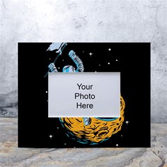 Astronaut Planet Space Science White Tabletop Photo Frame 4 x6  by Salman4z