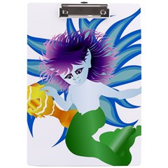 Mermaid Fantasy Undersea Merman A4 Acrylic Clipboard