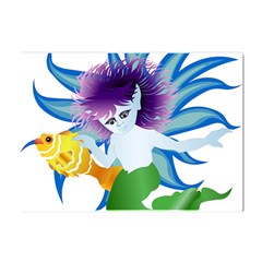 Mermaid Fantasy Undersea Merman Crystal Sticker (a4)