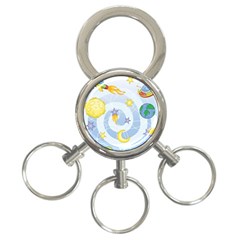 Science Fiction Outer Space 3-ring Key Chain by Salman4z