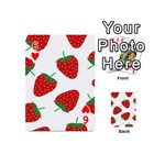 Seamless Pattern Fresh Strawberry Playing Cards 54 Designs (Mini) Front - Heart6