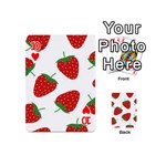 Seamless Pattern Fresh Strawberry Playing Cards 54 Designs (Mini) Front - Heart10
